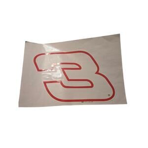 Dale Earnhardt Sr. #3 Large Action Sports Image Vinyl Decal Nascar Garage Cave